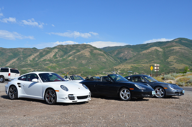 Porsches in Utah