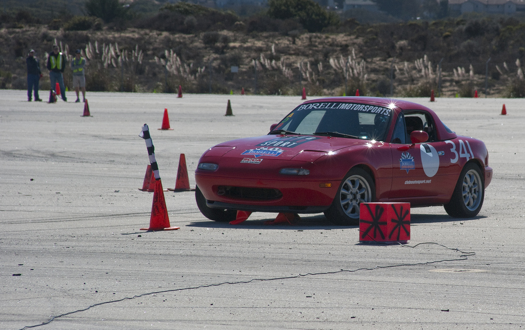 Miata on the AX Course